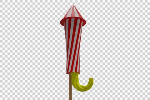 Rocket for firework Stock Illustration