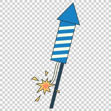 Rocket firework Illustrazione stock