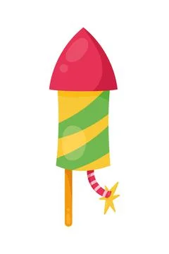 Rocket firework launcher Stock Illustration