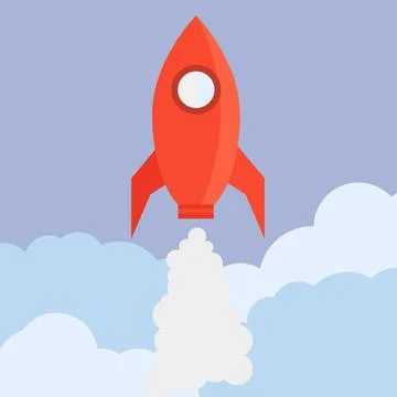 Rocket in Flat Style Vector illustration of Rocket in Flat Style Copyright... Stock Photos