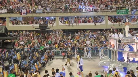 Rocket Float Carnival Stock Footage 61711135