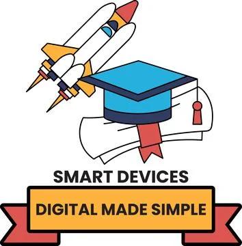 A rocket is flying in the sky and a cap is on top of a stack of papers Illustrazione stock