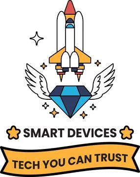 A rocket is flying in the sky with a diamond on it Stock Illustration
