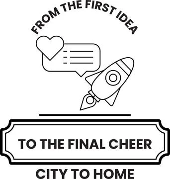 A rocket is flying in the sky with a heart on it Ilustración de archivo