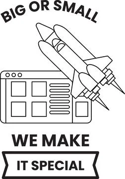 A rocket is flying in the sky Stock Illustration