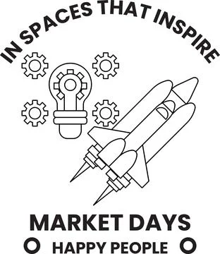 A rocket is flying in the sky with a light bulb on top of it Stock Illustration