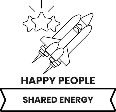 A rocket is flying in the sky with stars in the background Stock Illustration
