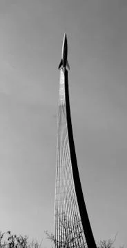 Rocket flying in space Stock Photos