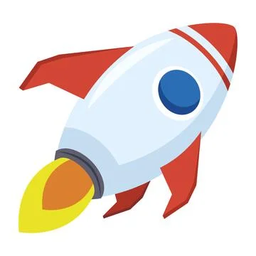 Rocket flying start up Stock Illustration