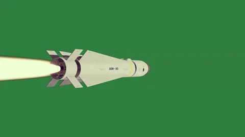 A rocket flying through the air Stock Footage 337029155