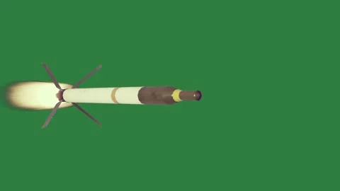 A rocket is flying through and the air on Видео 337029183