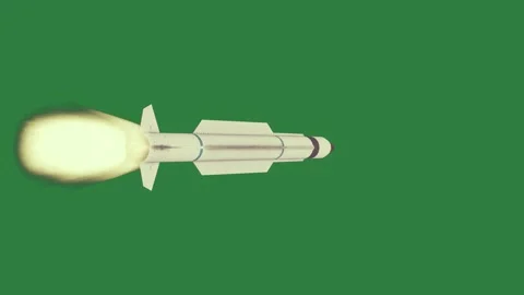 A rocket flying through and white on 스톡 동영상 337029297