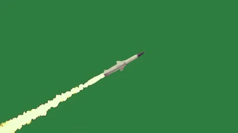 Rocket flying through it and in missile Видео 337029250