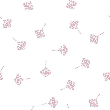 Rocket form kite glyph vector seamless pattern Stock Illustration