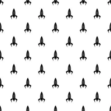 Rocket future pattern vector seamless Stockillustratie