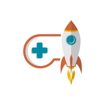 Rocket game console turbo speed joystick controller Stock Illustration