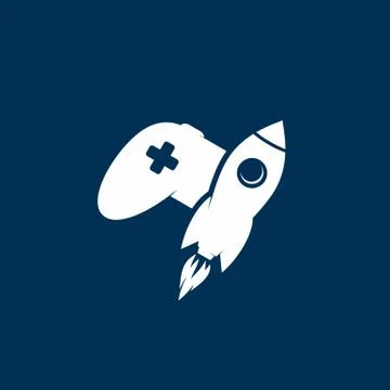 Rocket game console turbo speed joystick controller Stock Illustration