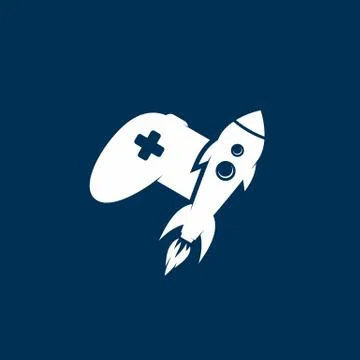 Rocket game console turbo speed joystick controller Stock Illustration