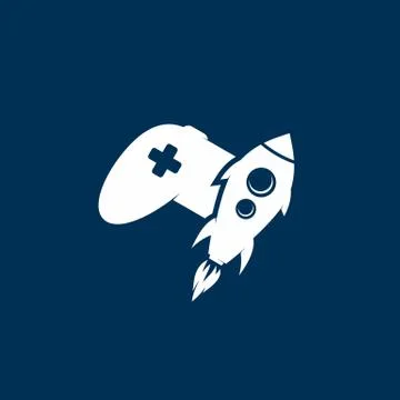 Rocket game console turbo speed joystick controller Stock Illustration