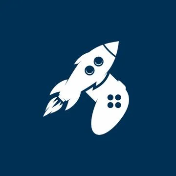Rocket game console turbo speed joystick controller Stock Illustration