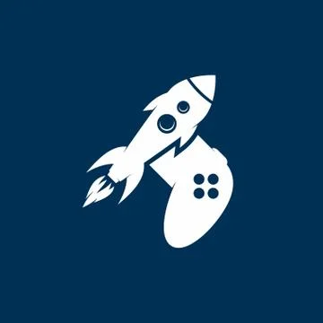 Rocket game console turbo speed joystick controller Stock-Illustration