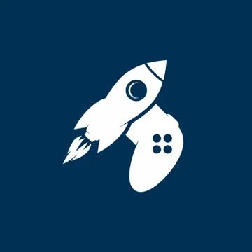 Rocket game console turbo speed joystick controller Stock Illustration