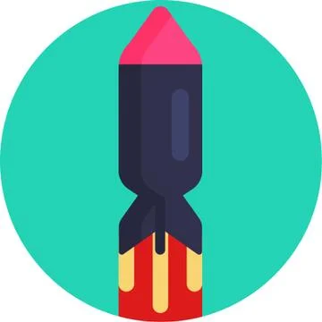 Rocket Gaming icons set Illustrazione stock