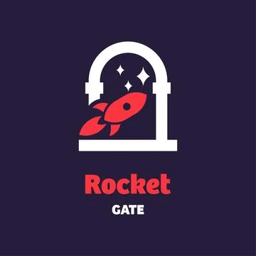 Rocket Gate Logo Stock Illustration
