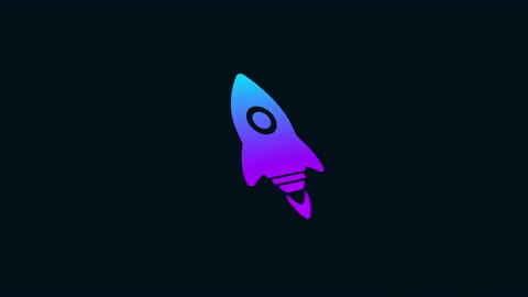 Rocket icon animation. gradient color Stock Footage 169999849