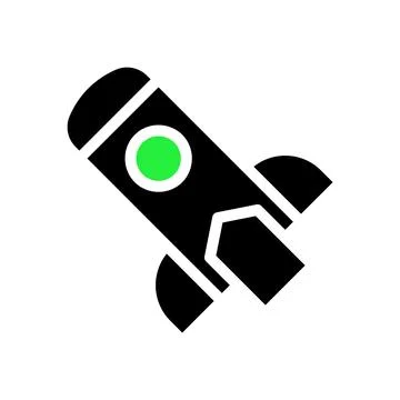 Rocket Icon. Concept of launch, space exploration, and technology. Stock Illustration