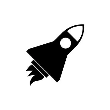Rocket icon element of space icon for mobile concept and web apps. Thin line  Stock Illustration