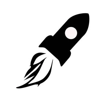 Rocket icon. High quality black style vector icons Stock Illustration