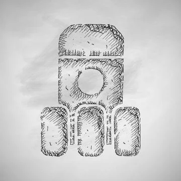 Rocket icon Illustrazione stock