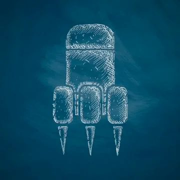 Rocket icon Illustrazione stock