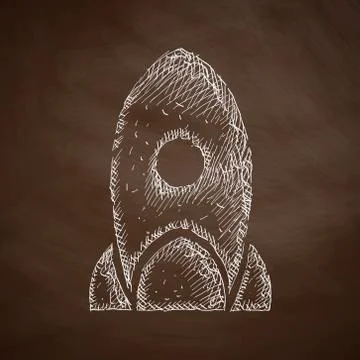 Rocket icon Illustrazione stock