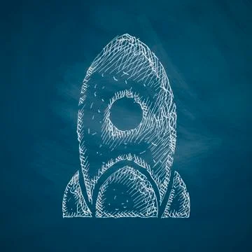 Rocket icon Illustrazione stock