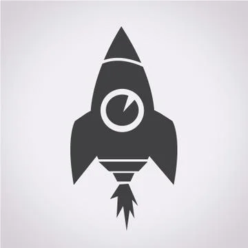 Rocket icon Illustrazione stock