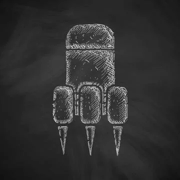 Rocket icon Illustrazione stock