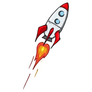 Rocket icon. Stock Illustration