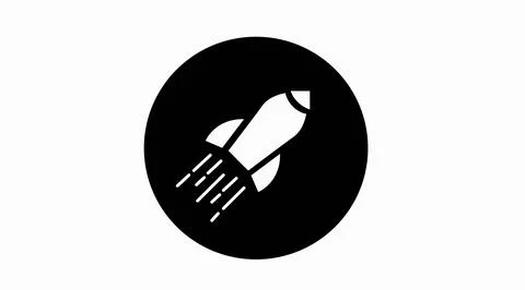 Rocket icon. Illustrazione stock