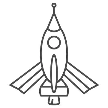 Rocket icon illustration isolated vector sign symbol g 스톡 일러스트