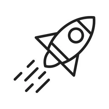 Rocket Icon Image. Stock Illustration