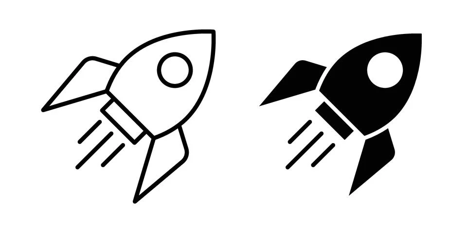 Rocket icon or illustration vector symbols Illustrazione stock