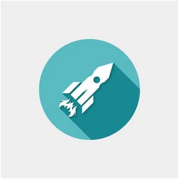 Rocket icon Rocket icon. Flat style vector illustration Copyright: xZoonar... Stock Photos