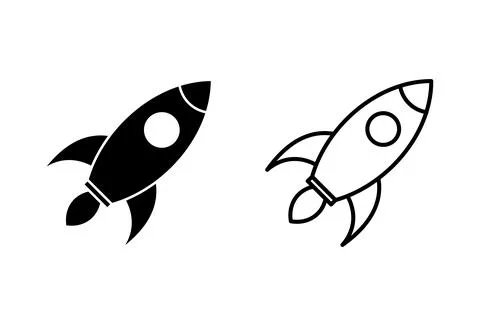 Rocket icon set. Startup icon vector. Stock Illustration