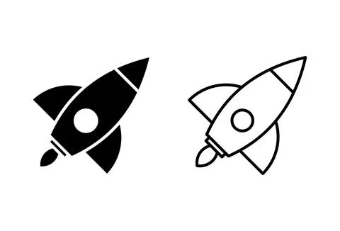 Rocket icon set. Startup icon vector. Stock-Illustration
