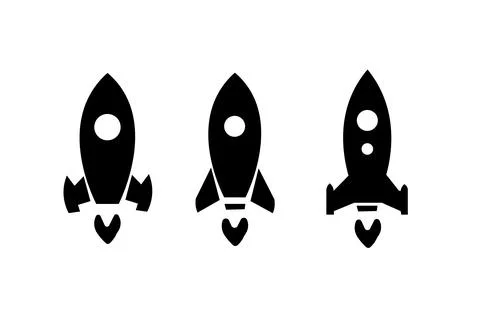 Rocket icon set. Startup icon vector. Abstract rocket Stock Illustration