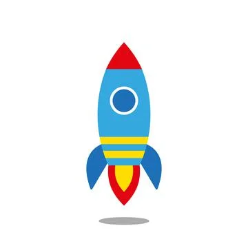 Rocket Icon Single Stock Illustration