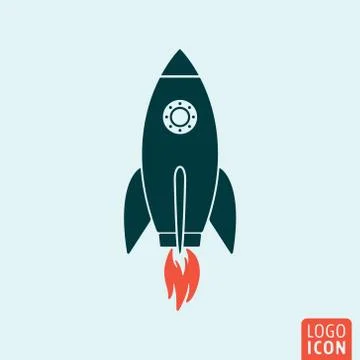 Rocket icon template Stock Illustration