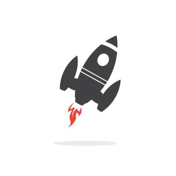 Rocket icon - vector Stock Illustration